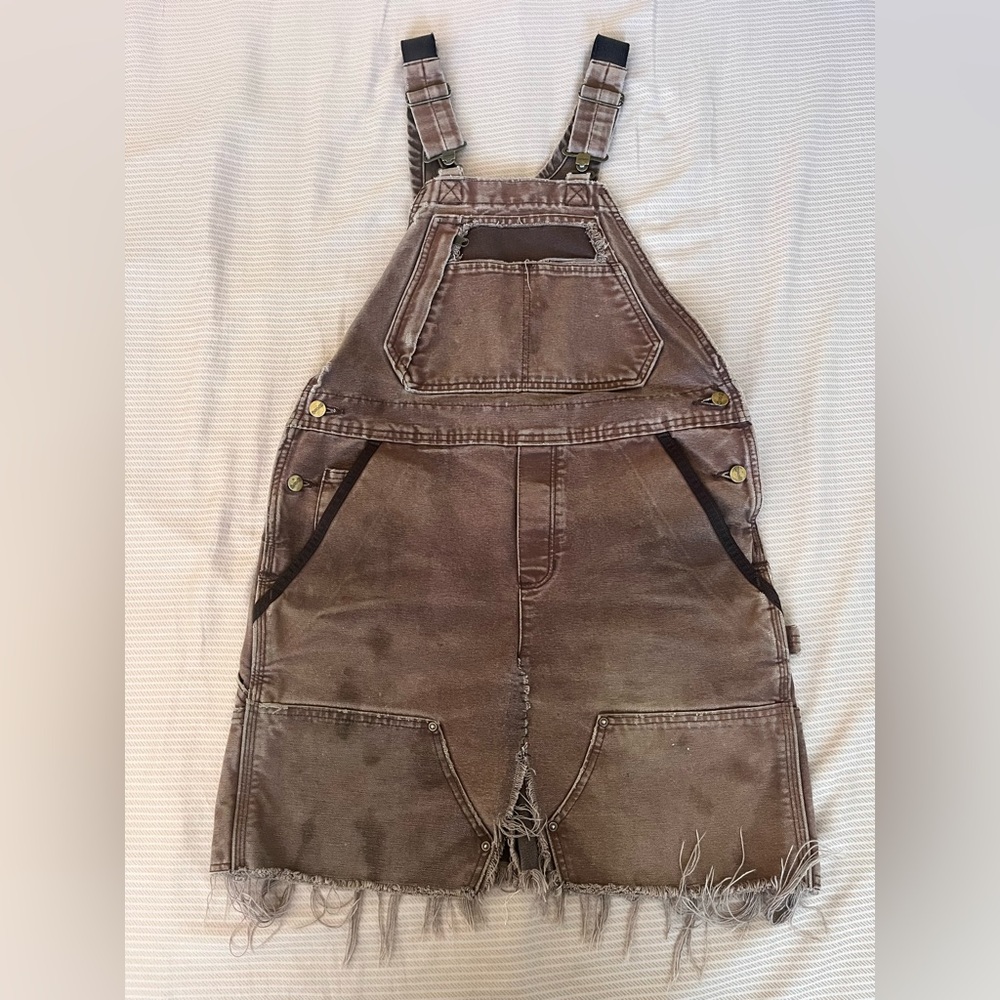 Carhartt Overalls Dress, Altered by hand